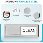 Dishwasher Magnet Clean Dirty Sign, Strong Magnet Non-Scratch Clean Dirty Magnet For Dishwasher, Easy To Read & Slide
