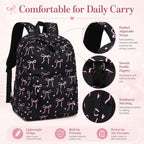Backpack For Teen Girls Bookbags School Backpack With Lunch Box And Pencil Case 3 In 1 School Bags Set