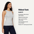 Amazon Essentials Women's Slim-Fit High Neck Ribbed Tank
