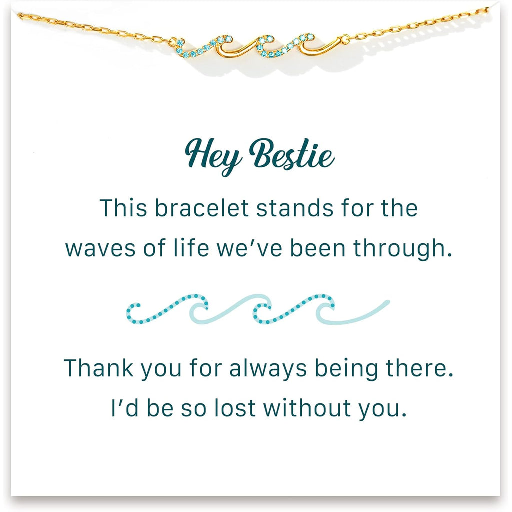 STORYJEWELLERY Friend Gifts for Women, Friendship Bracelets, Friend Birthday Gifts for Women, Bestie Bracelets, BFF Gift, Jewelry for Friends