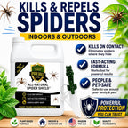 Spider Killer & Repellent Spray - Powerful Peppermint Formulation Kills & Repels All Types Of Spiders And Works Better Than Ultrasonic Gimmicks - 128 Fl Oz Gallon Ready To Use