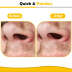 120g Wax Nose Wax Kit, Nose Hair Wax Kit with 40 Applicators, Quick & Painless Nose Waxing Kit for Men and Women, Nose Hair Remover Kits Used 20 Times Usage