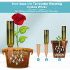 10 Pieces Of Plant Watering Piles, Plant Watering Devices,Plant Water Seepage Devices, Clay Self Watering Nails, Used For Automatic Watering Systems For Indoor And Outdoor Plants In Vacation Homes