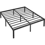 Metal Platform Bed Frame Full Size, 18 Inch Height With Heavy Duty Steel Support, No Box Spring Needed, Easy Assembly And Underbed Storage,Black