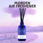Xcleen Reed Diffusers Set, 3.7 Oz Scent Diffuser, 6 Reed Diffuser Sticks, Home Fragrance Hyacinth, Peony & Citrus, Aromatherapy Oil Diffuser Reeds, More Masculine Scent, Bathroom & Office Decor 110Ml