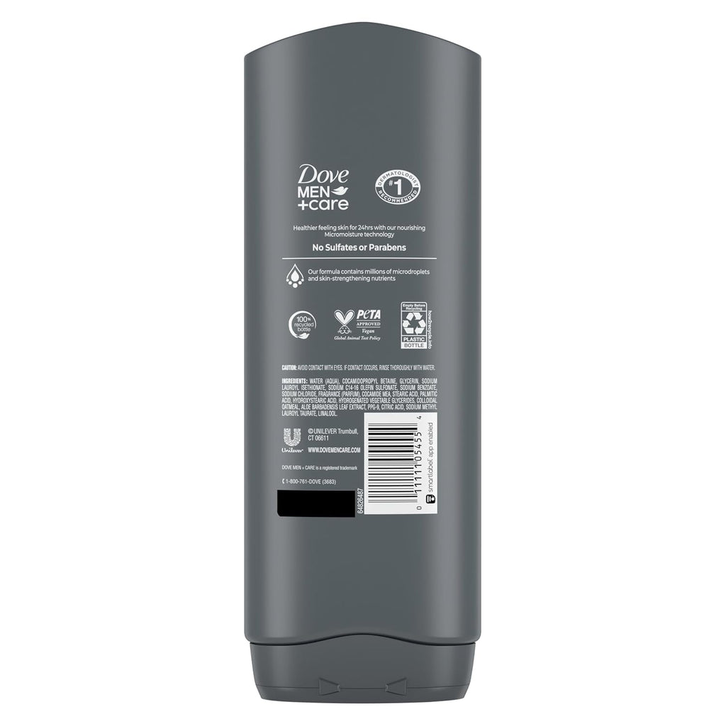 Dove Men + Care Body Wash Mixed 4 Count For Hydrated, Smooth Skin 18 Fl Oz