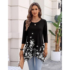 Zeagoo 3/4 Sleeve Womens Tops Dressy Casual Tunics To Wear With Leggings Loose Fit Cute Blouses 2026 Trendy