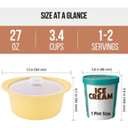 27Oz Platinum Silicone Microwave Steamer Pot With Handle & Lid - Korean 100% Food-Grade Steamer Bowl, Heat-Resistant Cooker With Steam Holes, Easy Clean, Dishwasher Safe, Yellow