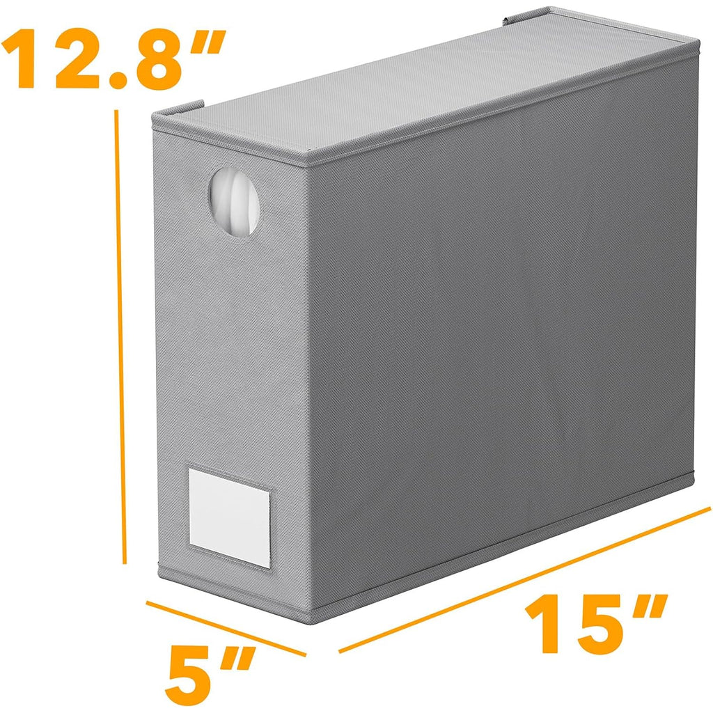 Spaceaid 4 Pack Bed Sheet Organizers And Storage, Foldable Organizer For Linen Closet, Sheets Set Folder Keeper With Window Xl (Queen & King Size) Organizing Bedding Container, Gray 91Zdsn-Sl01-G4