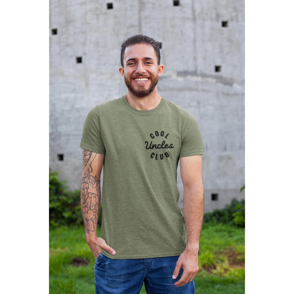 Cool Uncles Club T-Shirt Funny Best Uncle Ever Pocket Tee For Father'S Day