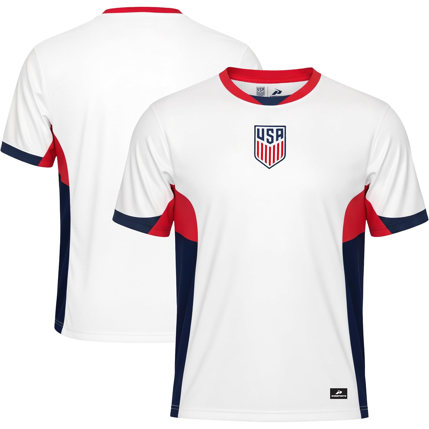 Icon Sports Officially Licensed Us Soccer Federation Game Day Shirt - Unisex Adult