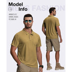 Zity 5 Pack Polo Shirts For Men With Pocket Dry Quickly Short Sleeve Athletic Outdoor Work Collared Shirts