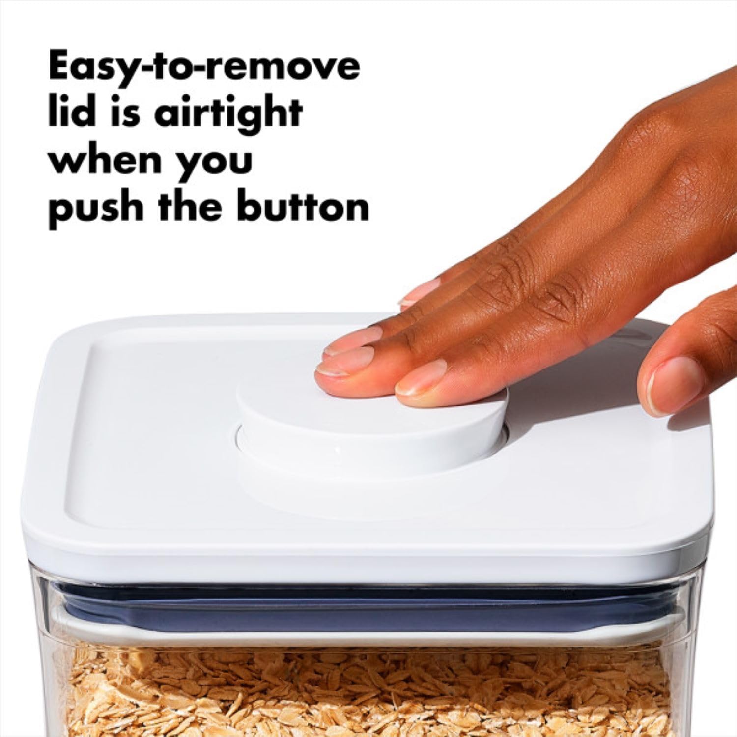 OXO, Good Grips Pop Container - 4.4 Qt/, Airtight Food Storage Containers, 142 Fl Oz