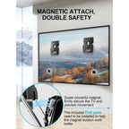 Ultra Slim Tv Wall Mount Compatible With 14"-80" Flat & Frame Tvs Only, 0.3" Micro-Gap Low Profile Tv Mount, Minimalist Look, Blends Any Interior, Hold Up To 100Lbs