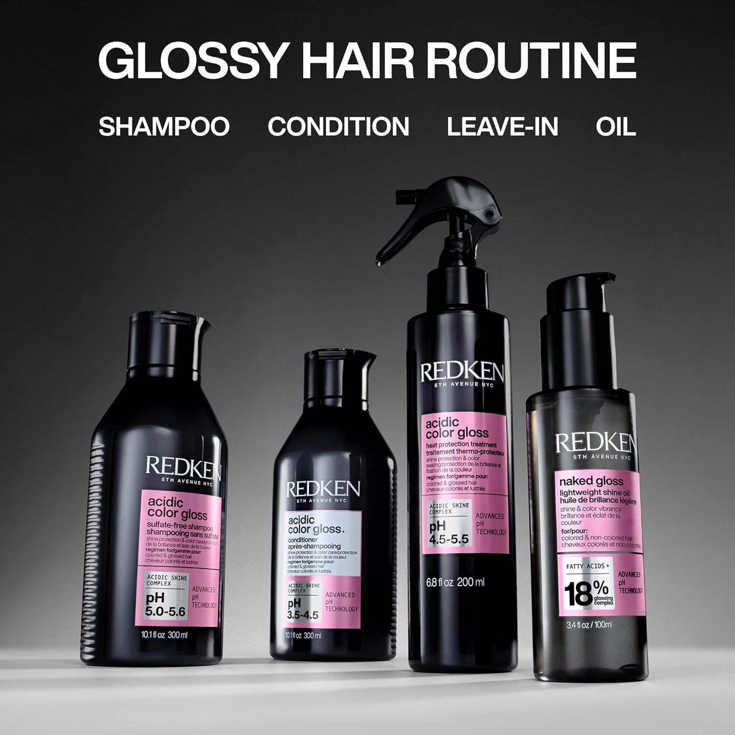 Redken Acidic Color Gloss Conditioner - Color Protection & Vibrancy, Salon-Grade Hair Shine, For Color-Treated Hair