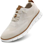 Men'S Casual Dress Shoes Fashion Walking Sneakers Mesh Business Oxfords Work Lightweight Soft Sole