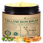 Beef Tallow For Skin & Face Cream With Castor Oil And Frankincense,120G,Organic Natural 100% Grass Fed,Whipped Beef Tallow Balm Deeply Moisturizing For Face & Body Care,4.2 Oz