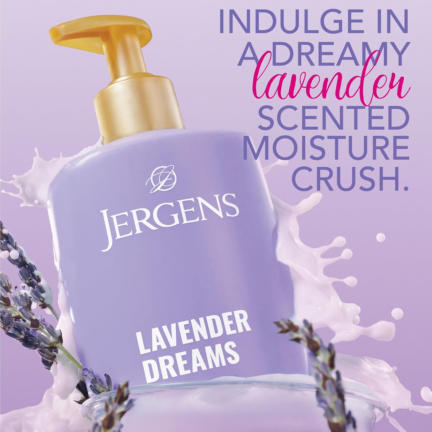 Jergens Shea Fusion Lavender Dreams Body Lotion, Scented Lotion, Moisturizer With Shea Butter And Vitamin E, 14 Fl Oz