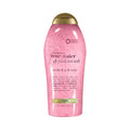Ogx Sensitive + Rose Water & Pink Sea Salt Exfoliating Body Scrub + Rose Quartz, Gentle Exfoliating Daily Body Wash Softens Skin, Body Scrub For Women, Sulfate-Free Surfactants, 19.5 Fl Oz