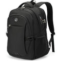 Shrradoo Anti Theft Laptop Backpack Travel Backpacks With Combination Lock For Women Men High School College Backpack Computer Bag Fits 17 Inch Laptop,Black