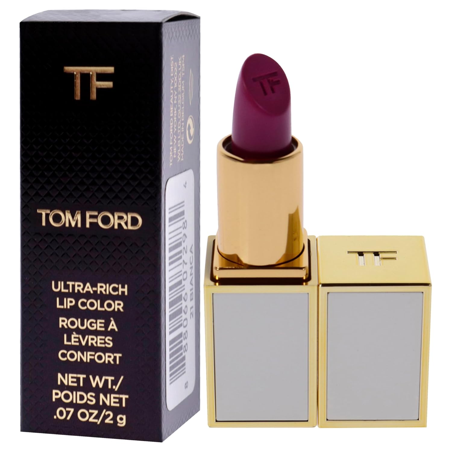 Tom Ford Boys and Girls Lip Color for Women Lipstick, 21 Bianca, 0.07 Ounce