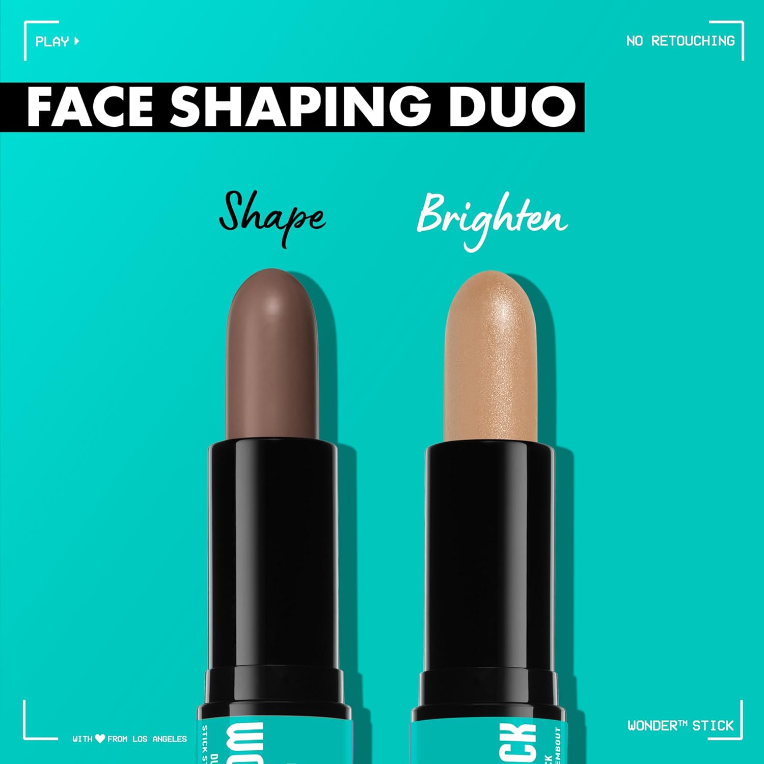 NYX PROFESSIONAL MAKEUP Wonder Stick, Face Shaping & Contouring Stick - Universal Light