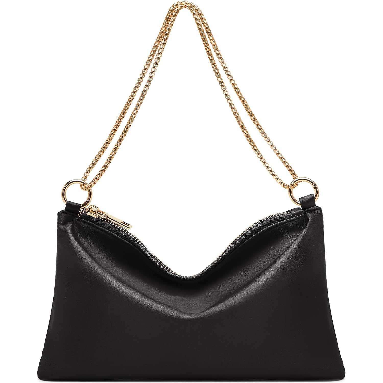 Women'S Evening Handbag Satin Shoulder Bag Purse For Prom Engagement Cocktail Party Wedding