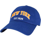 Elidan Ny Dad Hat New York Est.1625 Cotton Cap, Adjust Buckle Strap, Unstructured Low-Profile Ny Baseball Cap For Men & Women