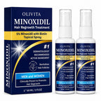 5% Minoxidil For Men And Women Hair Growth: Minoxidil Spray Hair Regrowth Treatment Serum With Biotin & Rosemary -Stop Hair Thinning And Hair Loss For Stronger Thicker Longer Hair 2 Pack