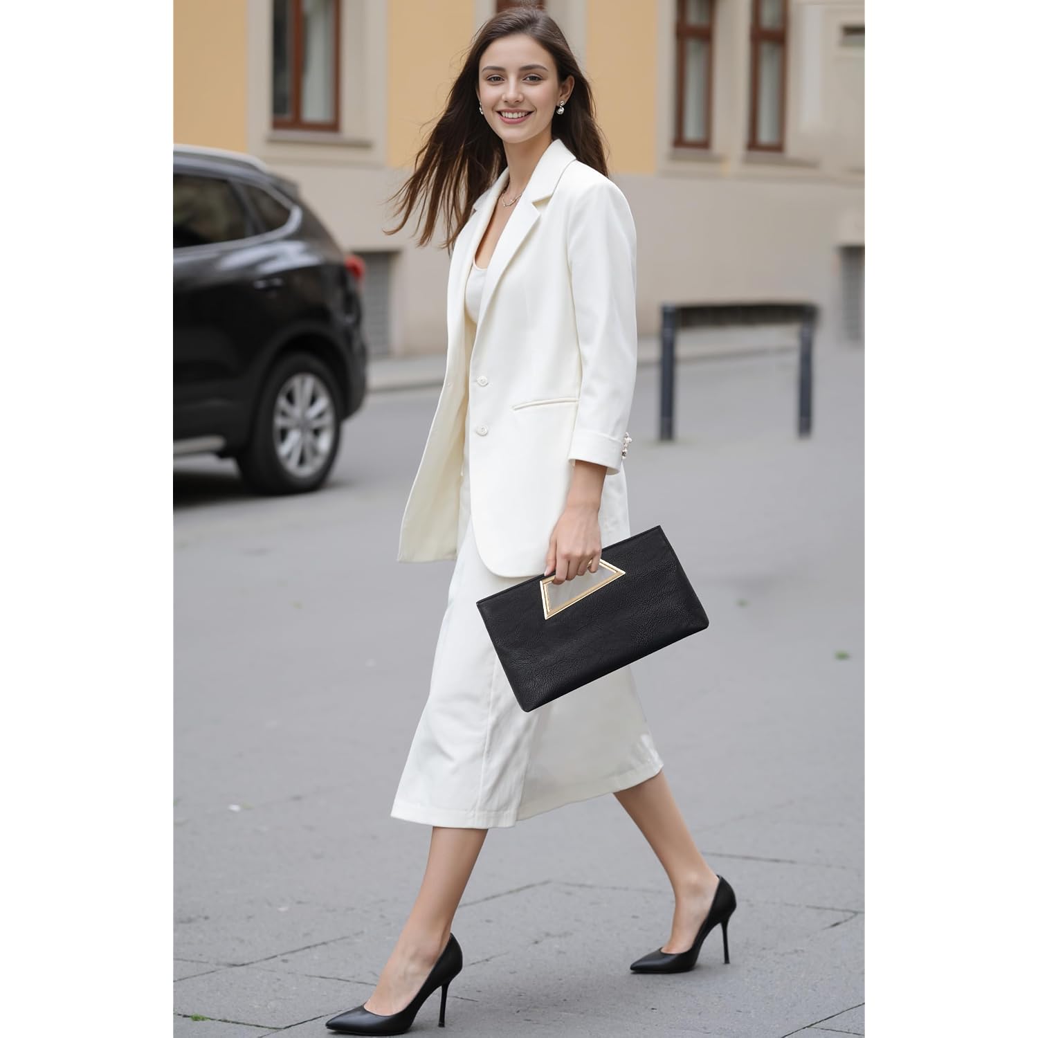Coucoland Clutch Purse For Women - Evening Bags Pu Leather Glitter Fashion Purse Handbag For Wedding Party Daily | Pu Leather