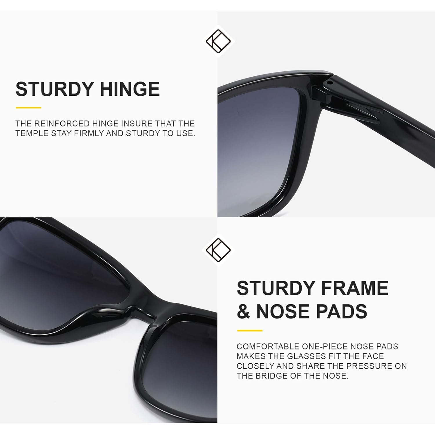 Polarized Sunglasses Womens Trendy Classic Retro Womens Sunglasses Men Driving Sun Glasses UV Protection