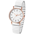 Oidea Women'S Elastic Strap Watches: Large Face Arabic Numerals Analog Quartz Wrist Watches For Women Easy Reader Stretch Band Waterproof Ladies Wratch