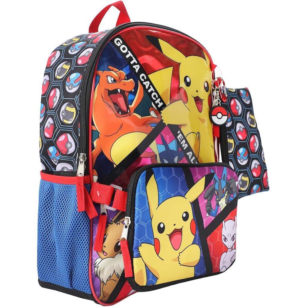 Bioworld, Boys, Youth Five-Piece Backpack Set (Little Kid/Big Kid), Aop, One Size