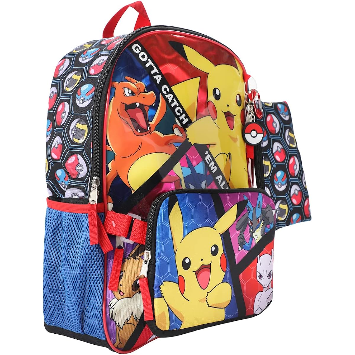 Bioworld, Boys, Youth Five-Piece Backpack Set (Little Kid/Big Kid), Aop, One Size