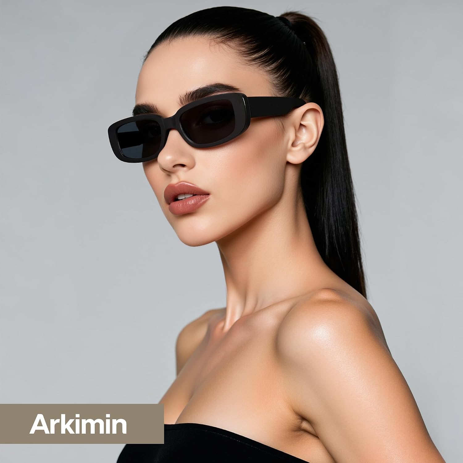 Rectangle Sunglasses For Womens Men - Trendy Y2K Retro Sun Glasses 90’S Vintage Fashion Uv400 Protection Eyeglasses