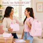 Ledaou Backpack For Girls School Bag Kids Bookbag Teen Backpack Set Daypack With Lunch Bag And Pencil Case | Kids