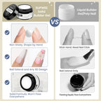 Solid Sculpture Builder Gel, 3D Nail Gel Milky White Non-Stick Hand Nail Extension Gel for Carving Patterns Decoration Nail Art Emboss Hard Gel for Nails Mnicure DIY at Home 14g(0.49 oz)