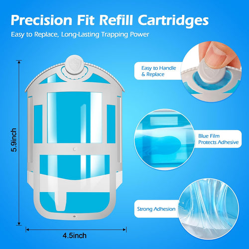 16 Pack Refill Cartridge Compatible With Flying Insect Trap,Replacement 100% Fit