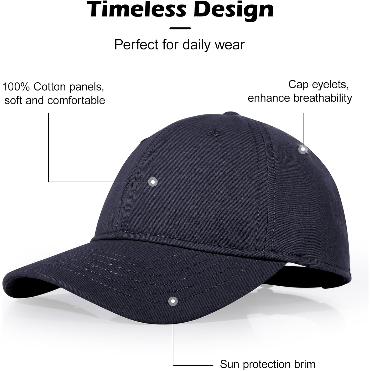 LiuSuper Hats for Small Heads Men, Petite Baseball Caps for Women, XXS Adjustable Trucker Hat Dad Hat(21.3"-22.8", 54cm-58cm)