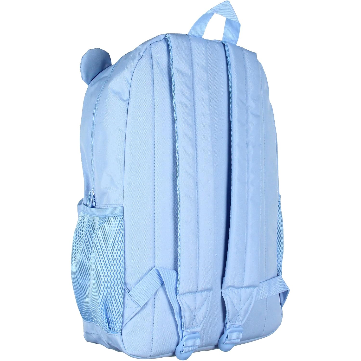 Mad Engine Care Bears Backpack Grumpy Bear Embroidered Face With Rain Cloud Belly Badge And 3D Ears Laptop School Travel Backpack