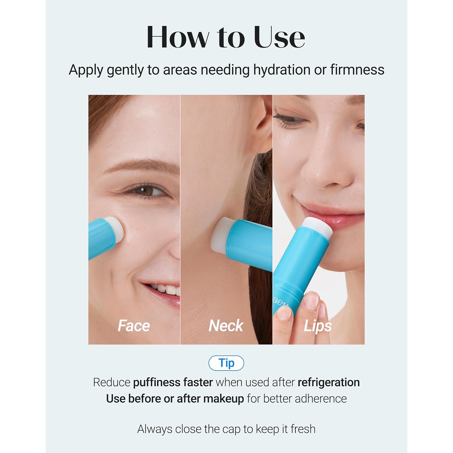 Thesaem Iceland Hydrating Eye Stick - Cooling Balm - Dark Circles & Puffiness – Under Eye Treatment - Reduce Wrinkles And Moisturizing - Minimize Dark & Puffy Eyes - Aqua Scent, 0.38 Oz