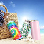Skinny Can Cooler, Stainless Steel Insulated Slim Cans, 12 Oz | Beer & Hard Seltzer, Doucle-Walled Stainless Steel Insulated Slim Cans, Slim 12 Oz(Glitter Blush)