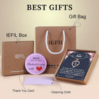Iefil Mothers Day Gifts for Wife - 925 Sterling Silver Heart Initial Necklace, Anniversary Birthday Gifts for Women, Jewelry Gift for Wife Girlfriend
