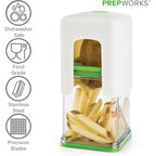 Prepworks Tower Fry Cutter – Heavy-Duty Potato Cutter For Perfect Fries, Easy-To-Use, Stainless Steel Blades, Bpa-Free