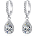 14K Gold Pear Cut Diamond Drop Earrings for Women, Exquisite 2 Carat Waterdrop Shape with VVS1 D-Color, Beautiful Bridal Jewelry Choice