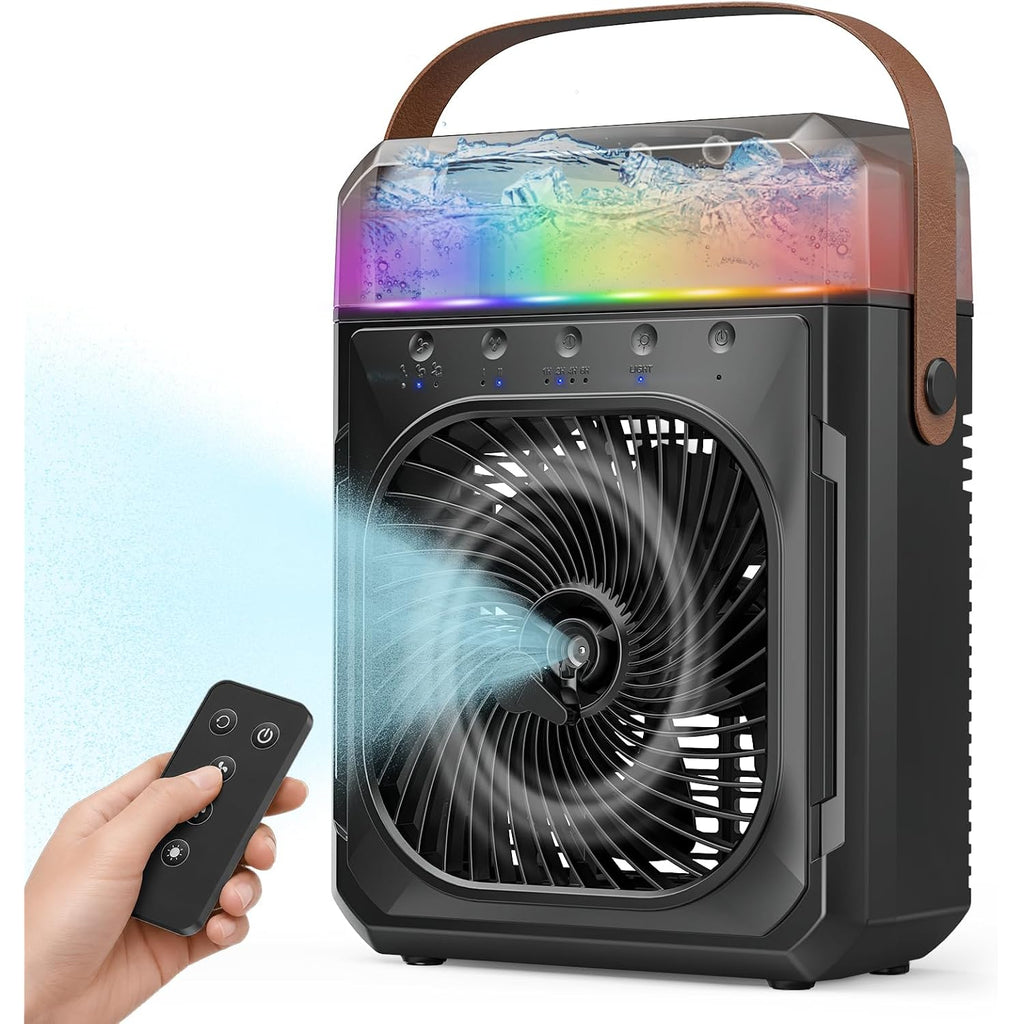 Ausic Misting Fan Portable, 20000Mah Portable Cooling Fan With 1200Ml Water Tank, Outdoor Water Cooling Fan For Outside, Perfect Quite Mist Water Spray Fans For Camping Patio Home Bedroom Office