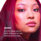 XMONDO Hair Color Berry Hair Healing Semi Permanent Color | Vegan Formula with Hyaluronic Acid to Retain Moisture, Vegetable Proteins to Revitalize Hair, and Bond Boosting Technology, 8 Fl Oz 1-Pack