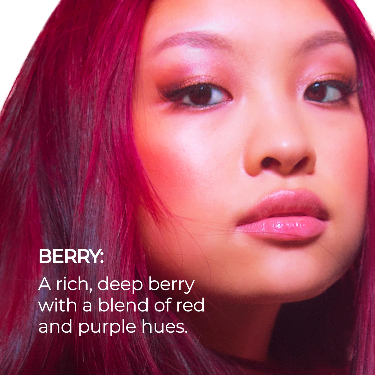 XMONDO Hair Color Berry Hair Healing Semi Permanent Color | Vegan Formula with Hyaluronic Acid to Retain Moisture, Vegetable Proteins to Revitalize Hair, and Bond Boosting Technology, 8 Fl Oz 1-Pack