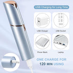 innobeaut Facial Hair Removal for Women, Electric Painless Facial Hair Remover for Face, Lip, Chin with USB Rechargeable, Blue(Device Only)
