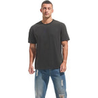 Veiisar Men'S Heavy Weight Crew Neck 100% Cotton T-Shirt - 250G/M² Thick Distressed Washed T-Shirts For Men